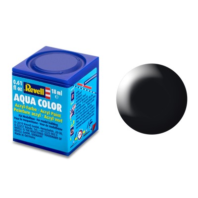 - Revell Aqua 18ml Aqua Black Silk RV36302